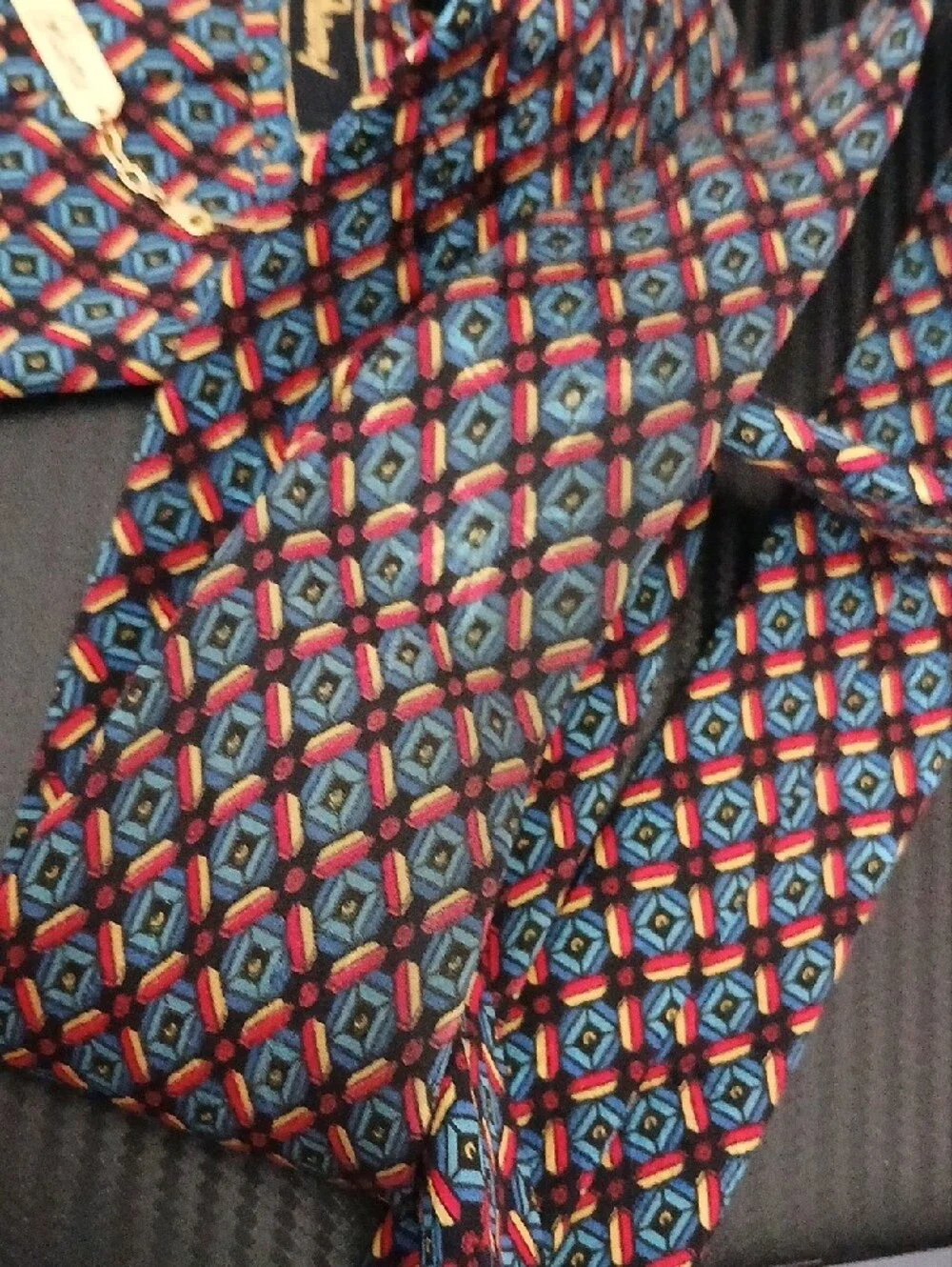 Brioni Roma Silk Geometric Luxury Tie/FLAW